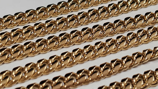 Cadena Miami Cuban 6mm x 22" Brazalete Gratis. ( 1 año de Garantía)