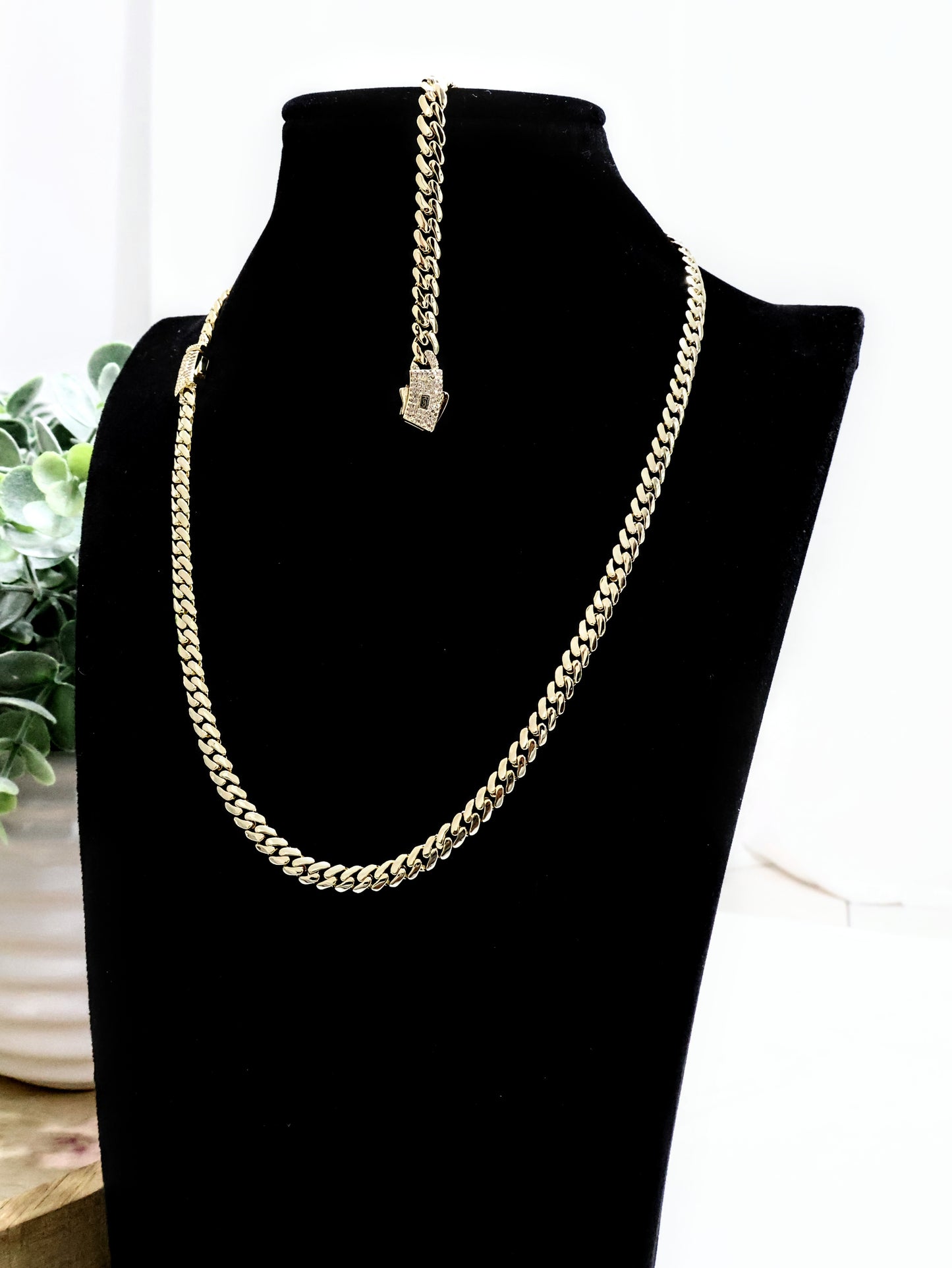 Set Miami Cuban y Brazalete 6mm(PVD) Hechas a Mano