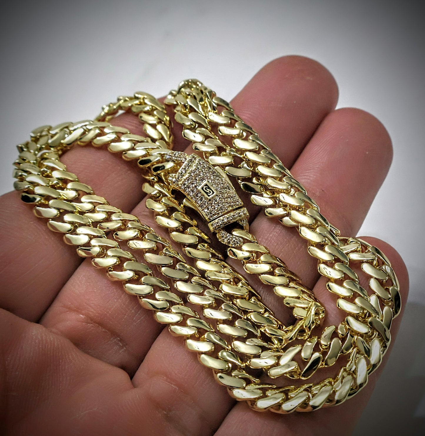 Set Miami Cuban y Brazalete 6mm(PVD) Hechas a Mano
