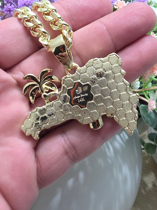 Cubana 8mm PVD Stainless Steel + Charm de RD (2 Años de Garantía)