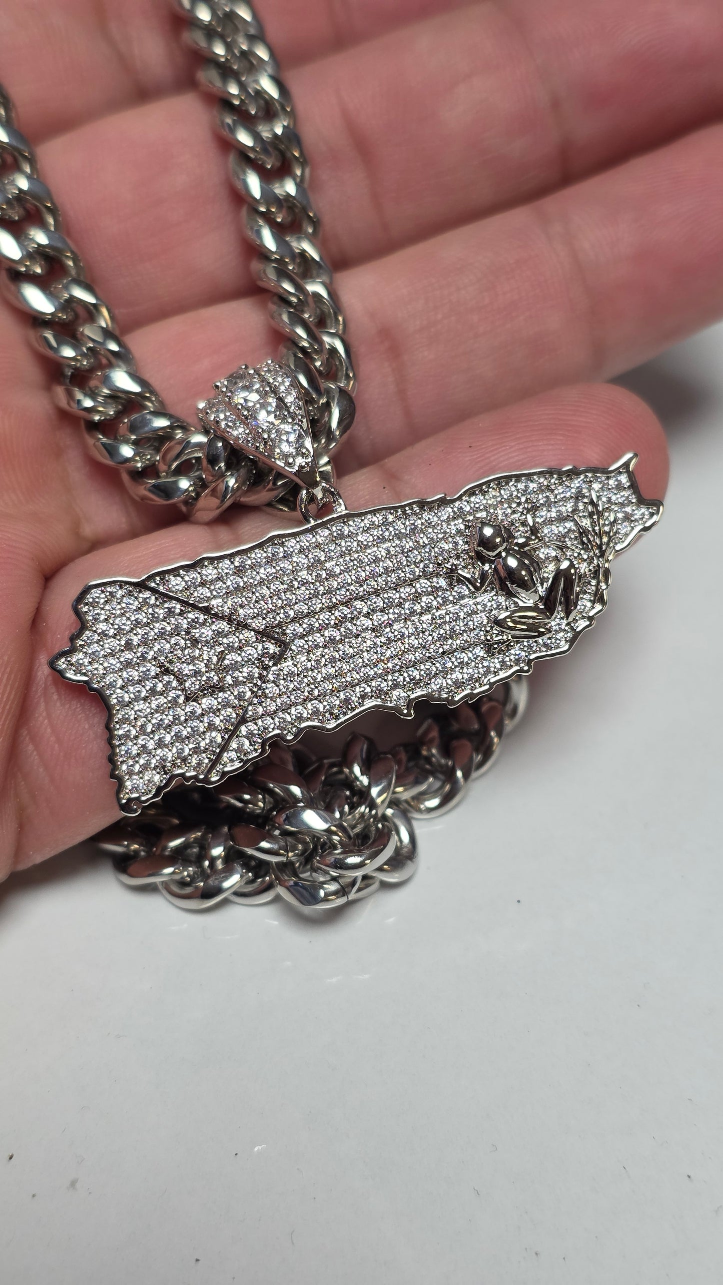 Bello Charm de Puerto Rico Stainless Steel (Plateado)