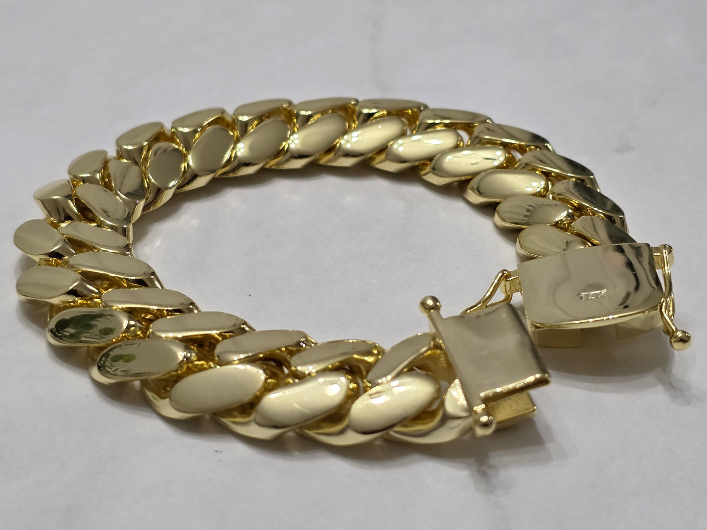 Brazalete Miami Cuban 18MM (PVD) Hechas a Mano (Eslabón Pegado)