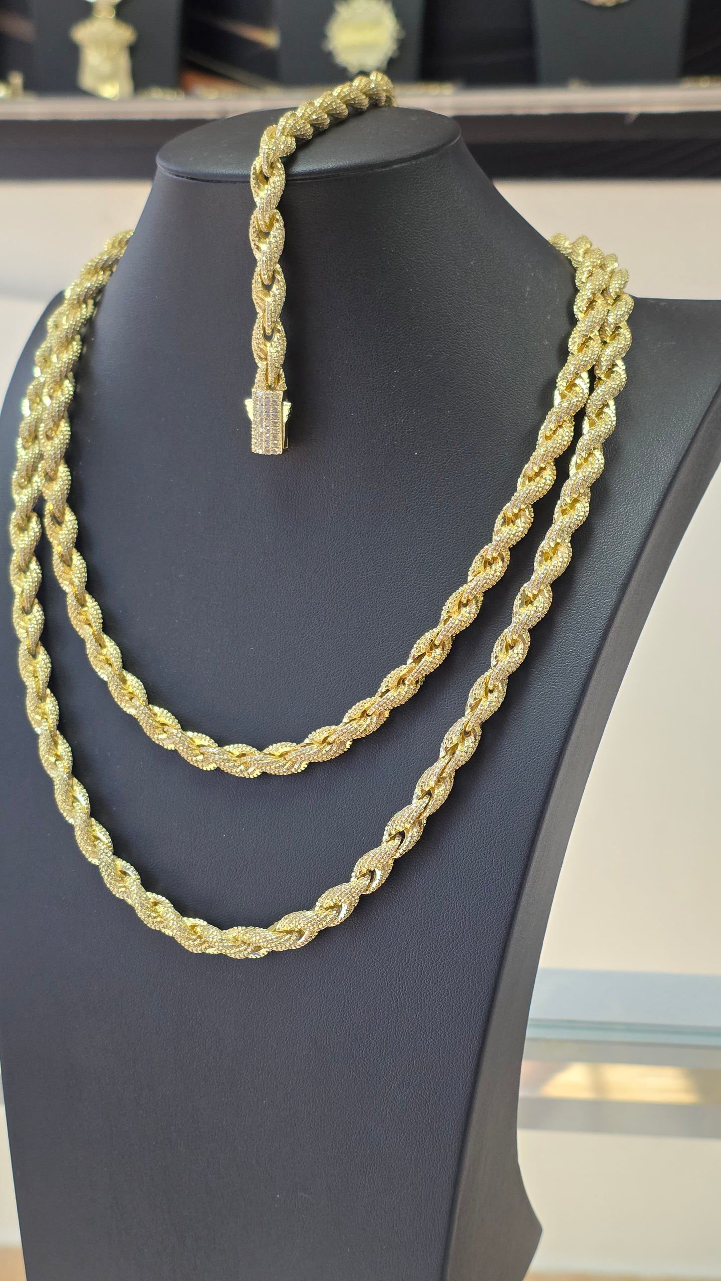 Set Ice Rope Chain 8mm