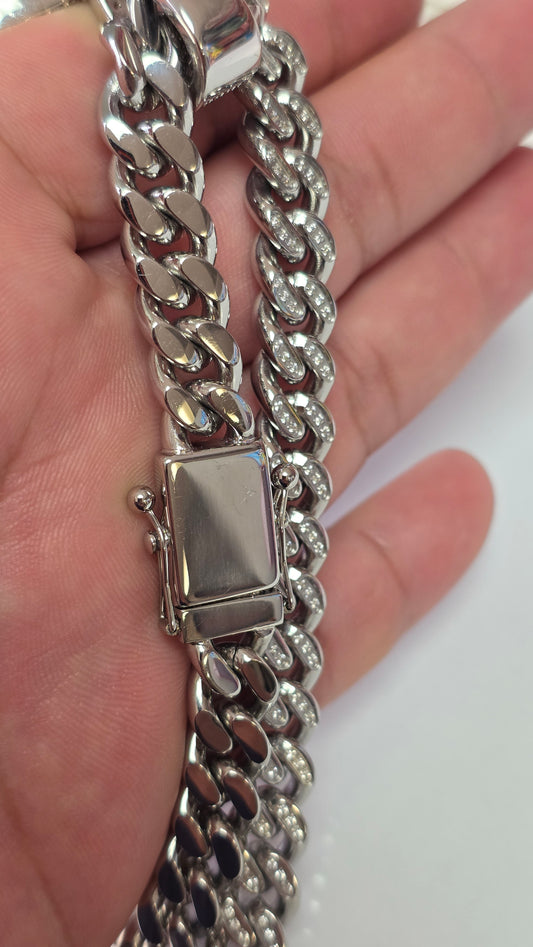 New Cubana 10mm Stainless steel+ Charm de PR