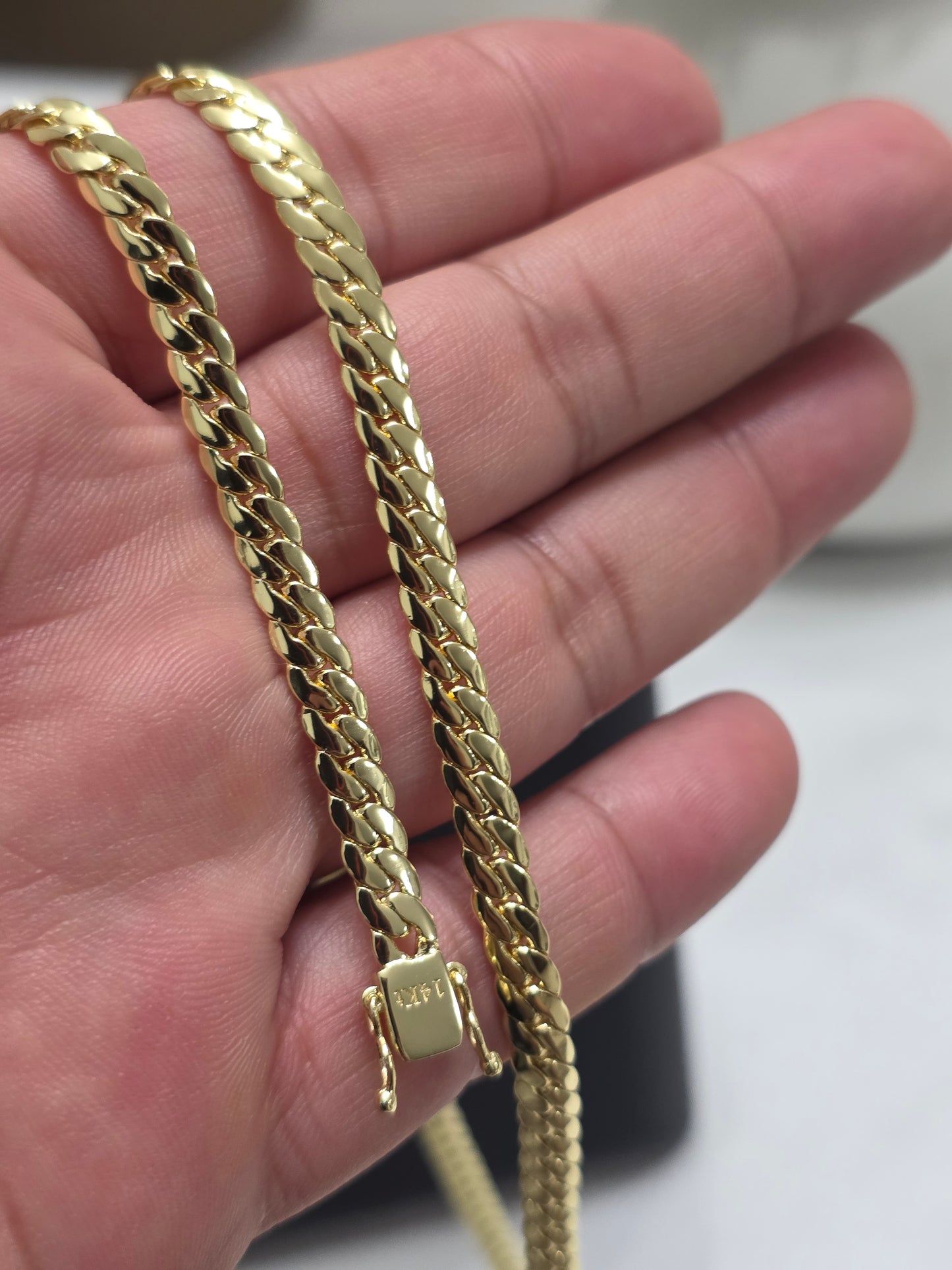 Set Miami Cuban y Brazalete 6mm(PVD) Hechas a Mano