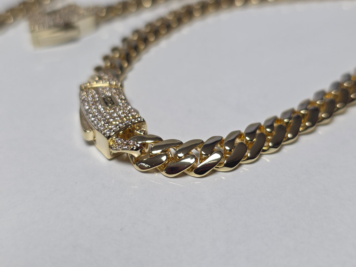 Set Miami Cuban y Brazalete 6mm(PVD) Hechas a Mano