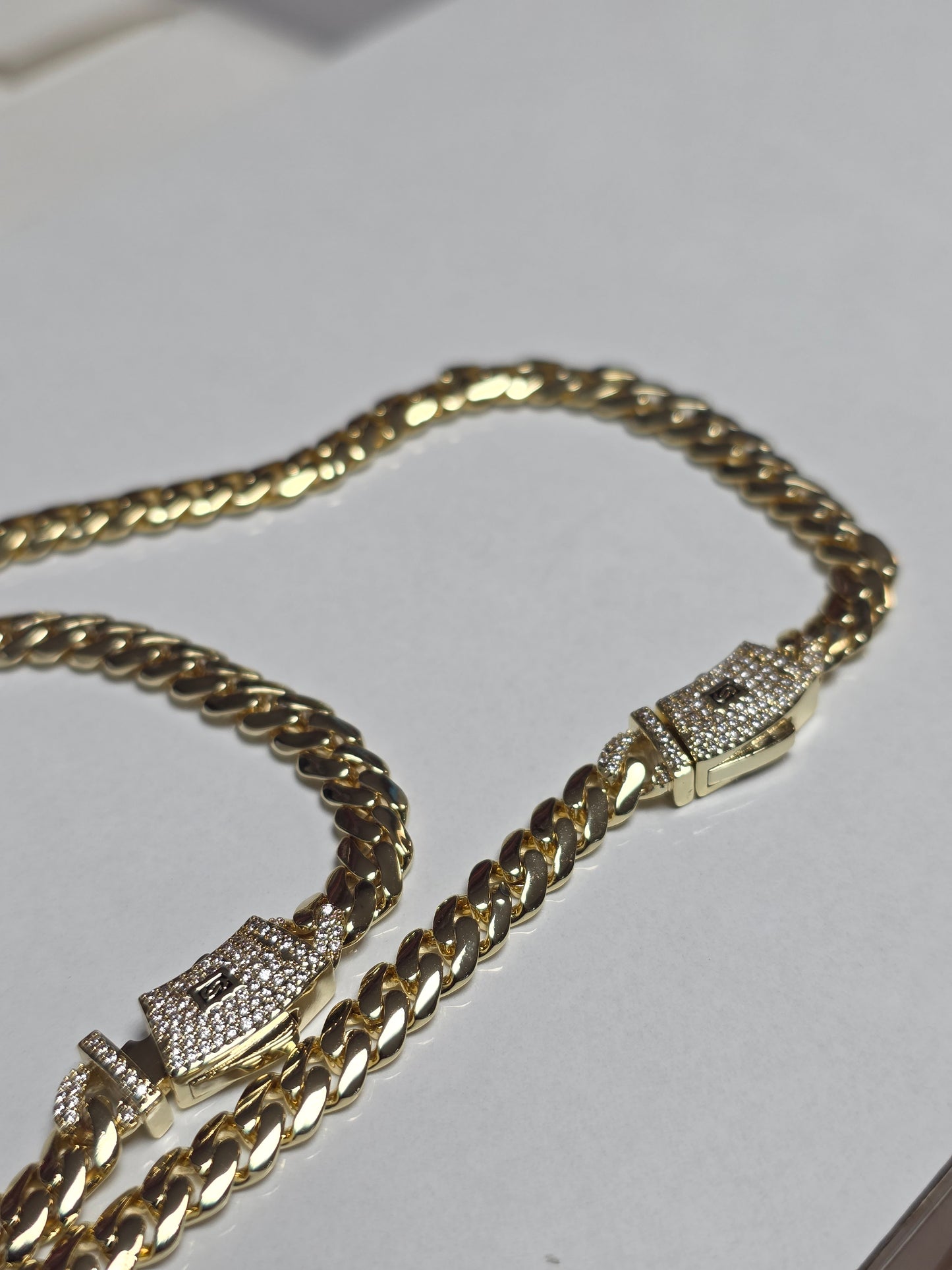 Set Miami Cuban y Brazalete 6mm(PVD) Hechas a Mano