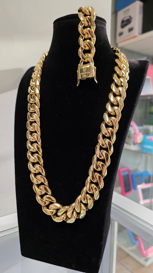 Set 22mm Stainless steel PVD, 1 Año de Garantía