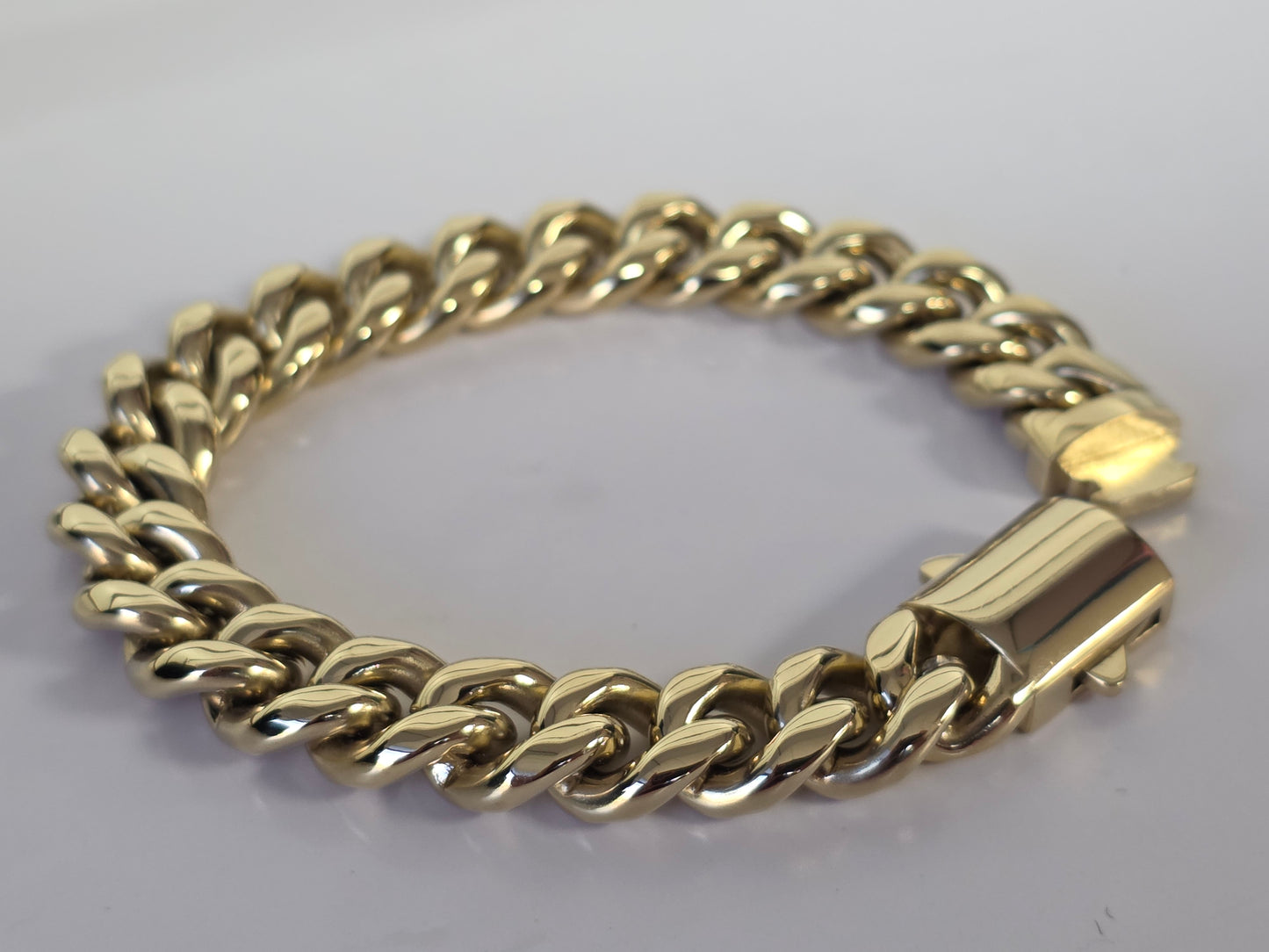 Set Cubana Stainless Steel PVD 10mm Color 14K Real 1 Año de Garantía