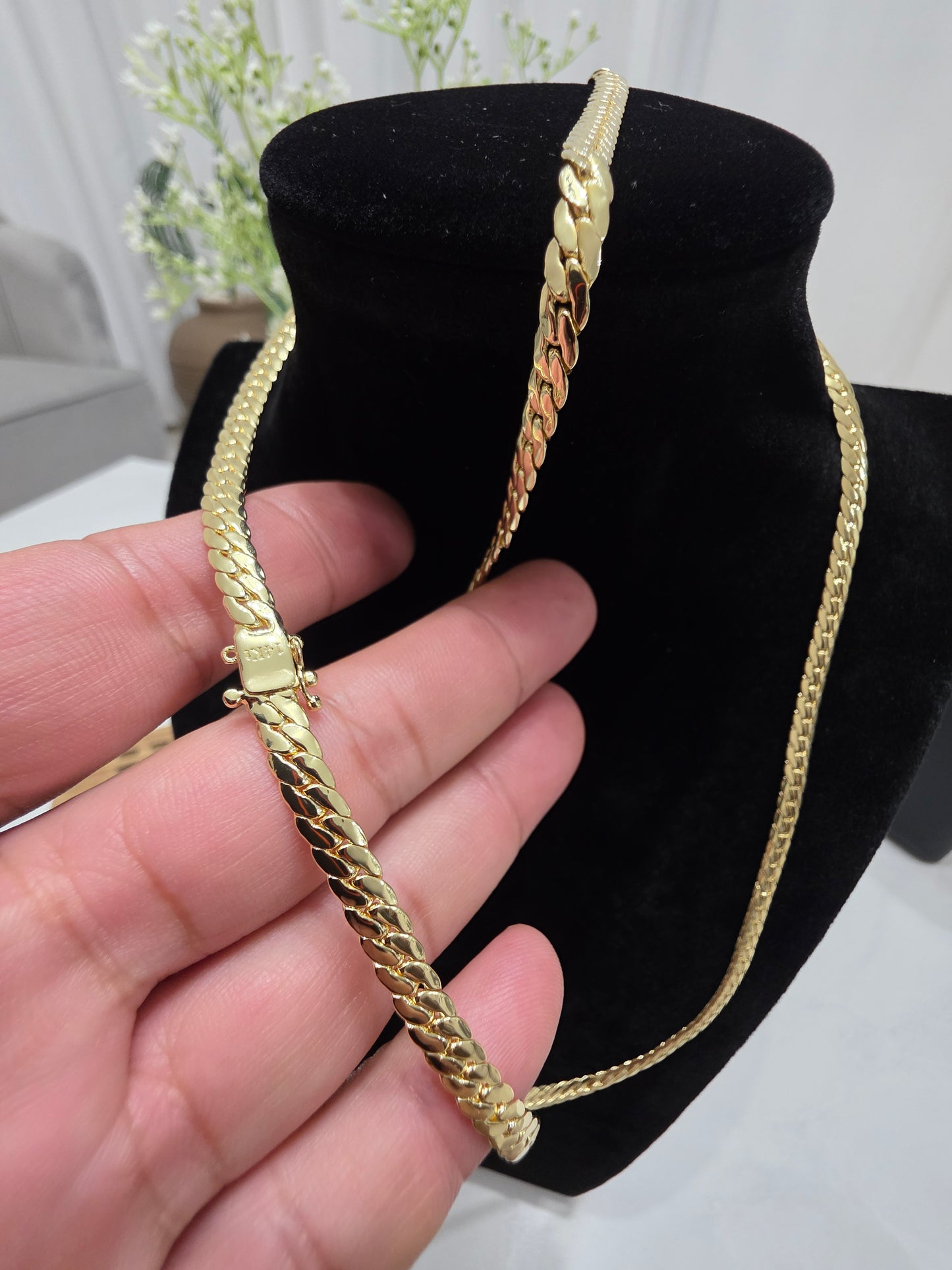 Set Miami Cuban y Brazalete 6mm(PVD) Hechas a Mano