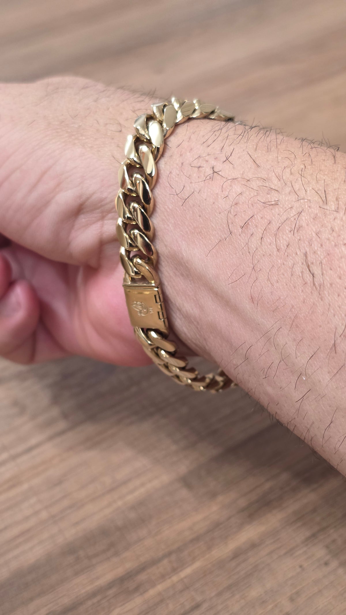 Nuevas PVD Premium Plus. Brazalete 10mm. 1 Año de Garantía Eslabón Pegados Hecho a mano