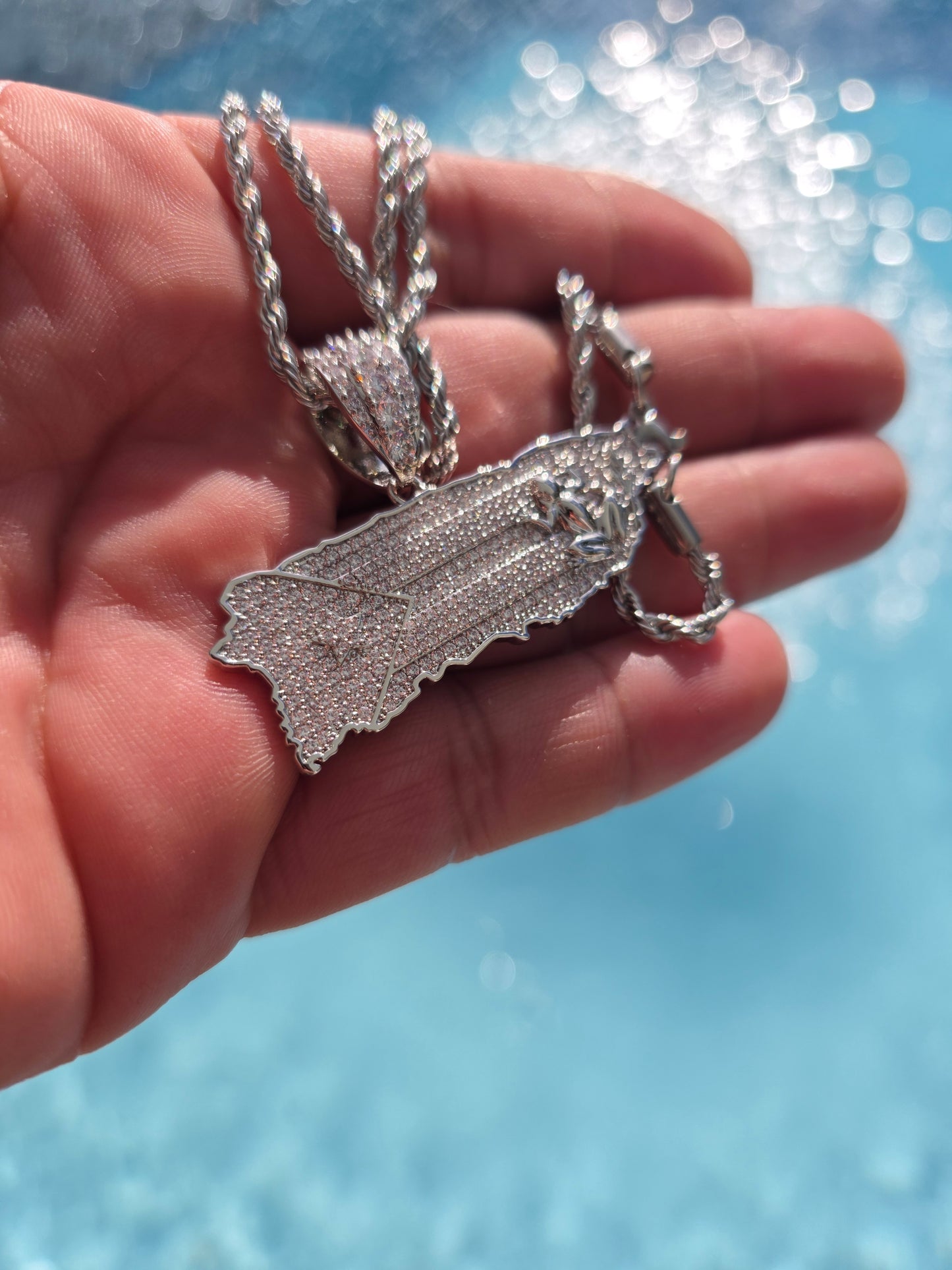 Bello Charm de Puerto Rico Stainless Steel (Plateado)