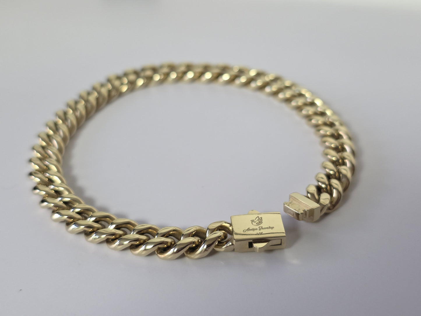 Set Cubana Stainless Steel PVD 8mm+Charm de La Última Cena 1 Año de Garantía+Color 14K Real