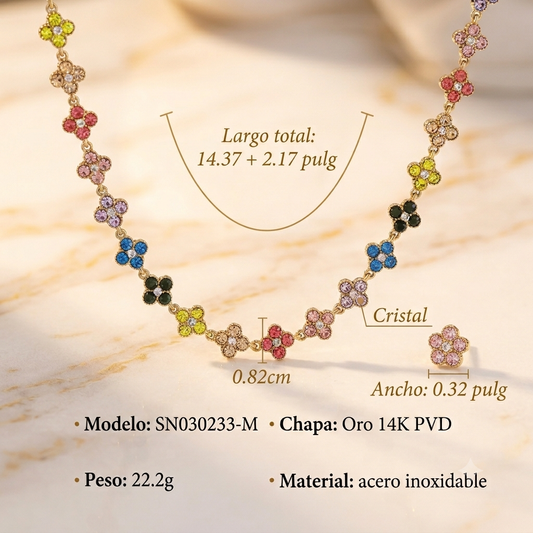 Color Flower Set Stainless Steel PVD