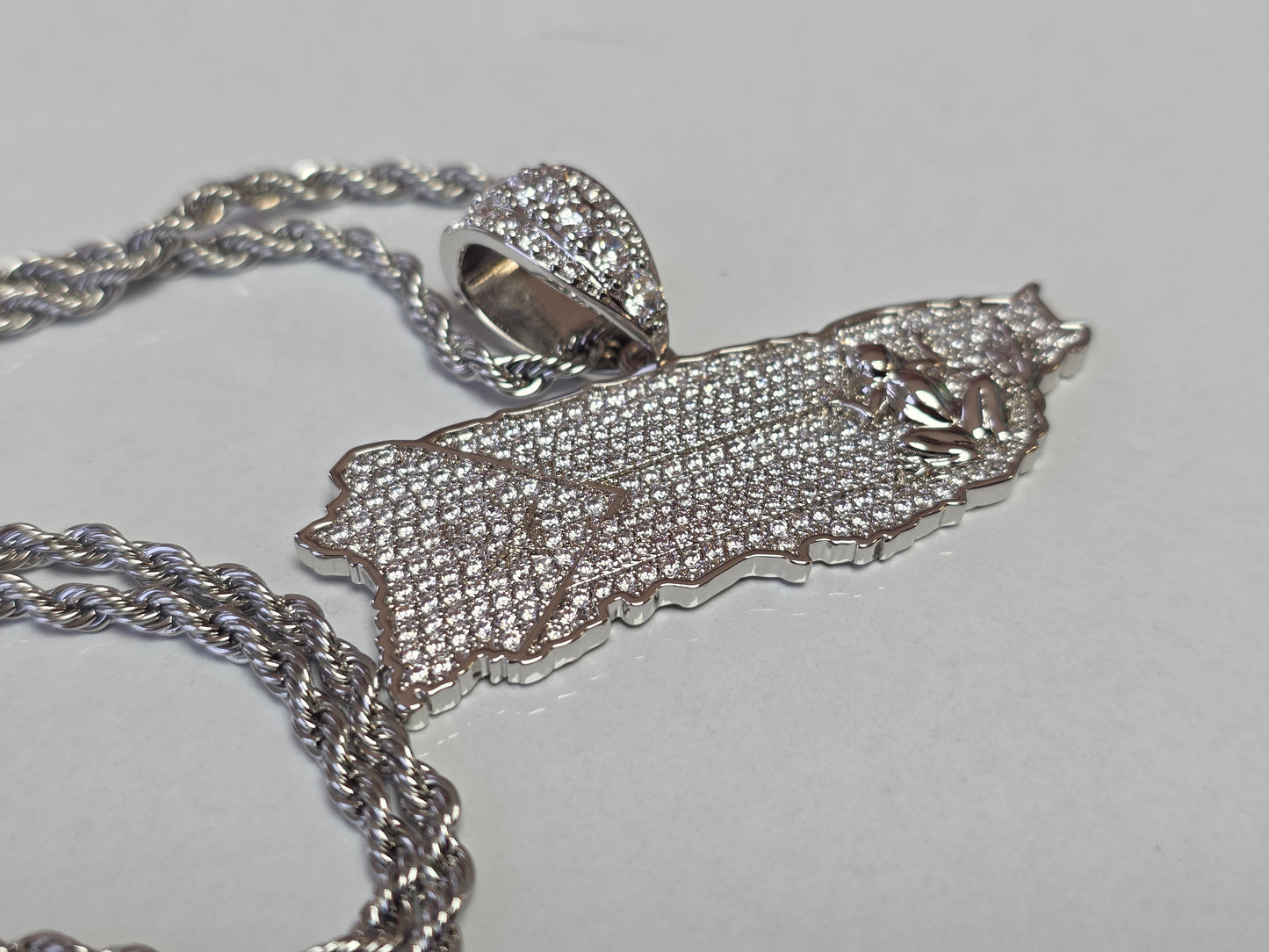 Bello Charm de Puerto Rico Stainless Steel (Plateado)