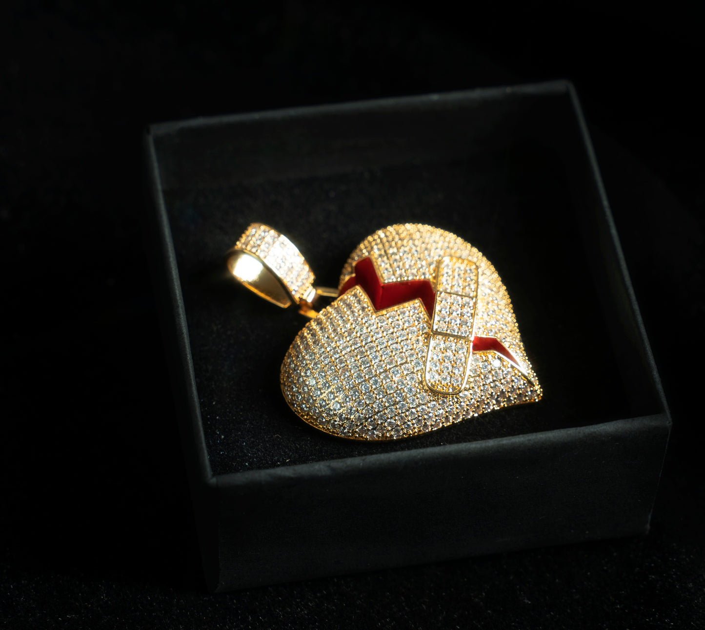 Corazon roto + cadena de soga