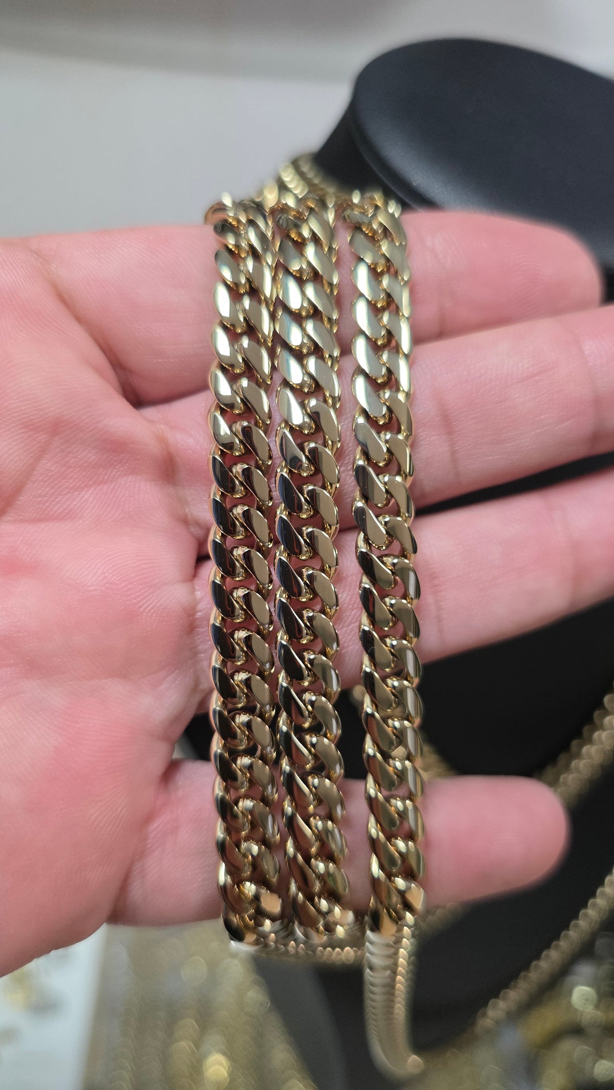 OFERTA DEL MES $60 Descuento             Set 8mm PVD Premium Plus      Hechas a Mano Eslabón Pegado      1 Año de Garantía