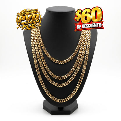OFERTA DEL MES $60 Descuento             Set 8mm PVD Premium Plus      Hechas a Mano Eslabón Pegado      1 Año de Garantía