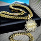 Set Cadena Miami Cuban y Brazalete 16mm PVD + Charm , Hechas a Mano