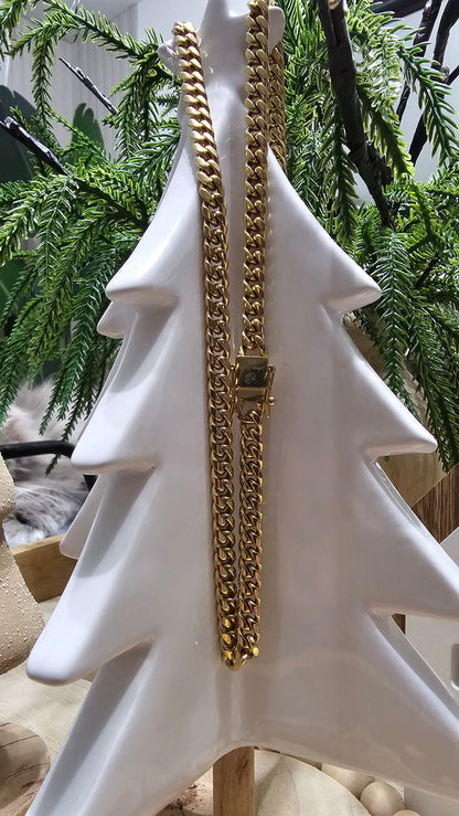 Cadena Miami Cuban 6mm  x 22"  Brazalete Gratis.                          ( 1 año de Garantía)