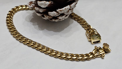 Cadena Miami Cuban 6mm  x 22"  Brazalete Gratis.                          ( 1 año de Garantía)