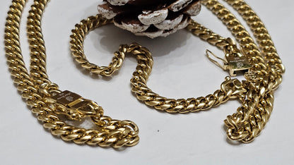 Cadena Miami Cuban 6mm  x 22"  Brazalete Gratis.                          ( 1 año de Garantía)