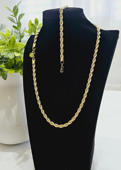 Set de Soga 6mm PVD Stainless steel, Brazalete Gratis