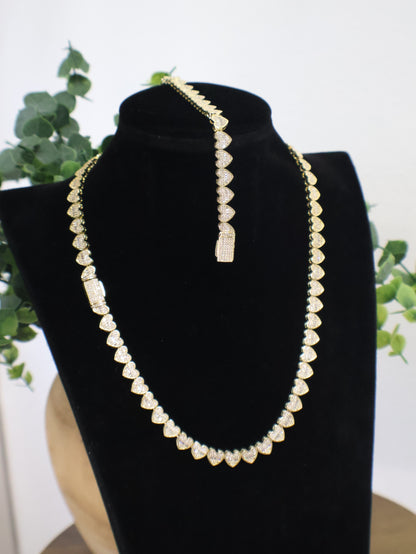 Set de Corazones 8mm x 20" PVD                                     Brazalete Gratis
