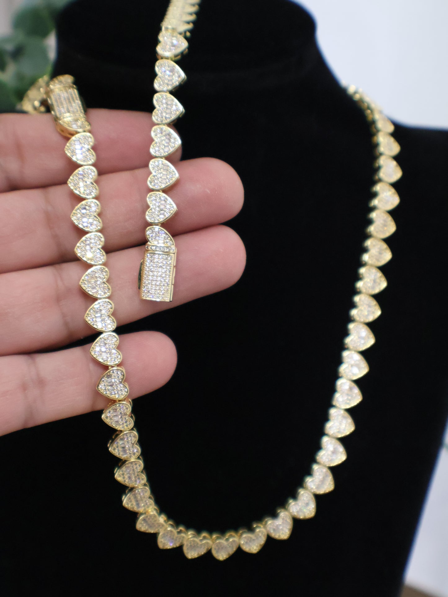 Set de Corazones 8mm x 20" PVD                                     Brazalete Gratis