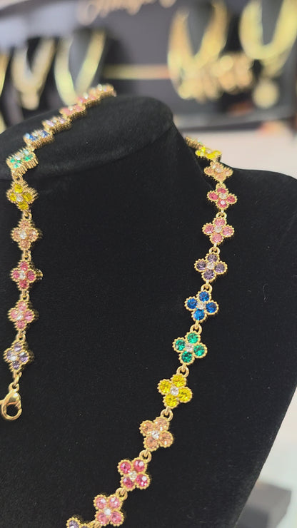 Color Flower Set Stainless Steel  PVD
