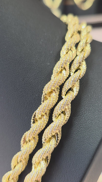 Set Ice Rope Chain 8mm