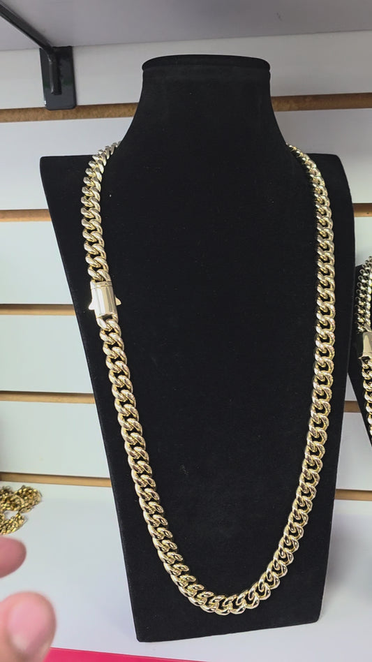 Set Cubana Stainless Steel PVD 8mm Color 14K Real                                         1 Año de Garantía