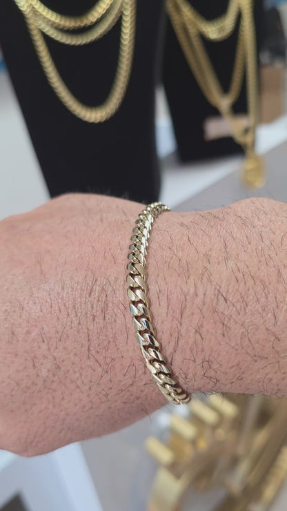 Nuevas PVD Premium Plus.  Brazalete 6mm 1 Año de Garantía Eslabón Pegados Hecho a mano