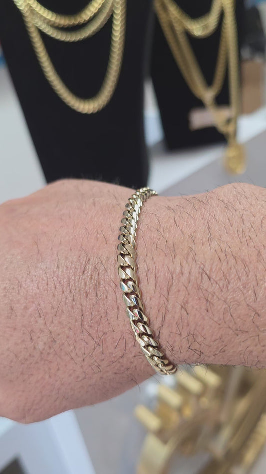 Nuevas PVD Premium Plus.  Brazalete 6mm 1 Año de Garantía Eslabón Pegados Hecho a mano