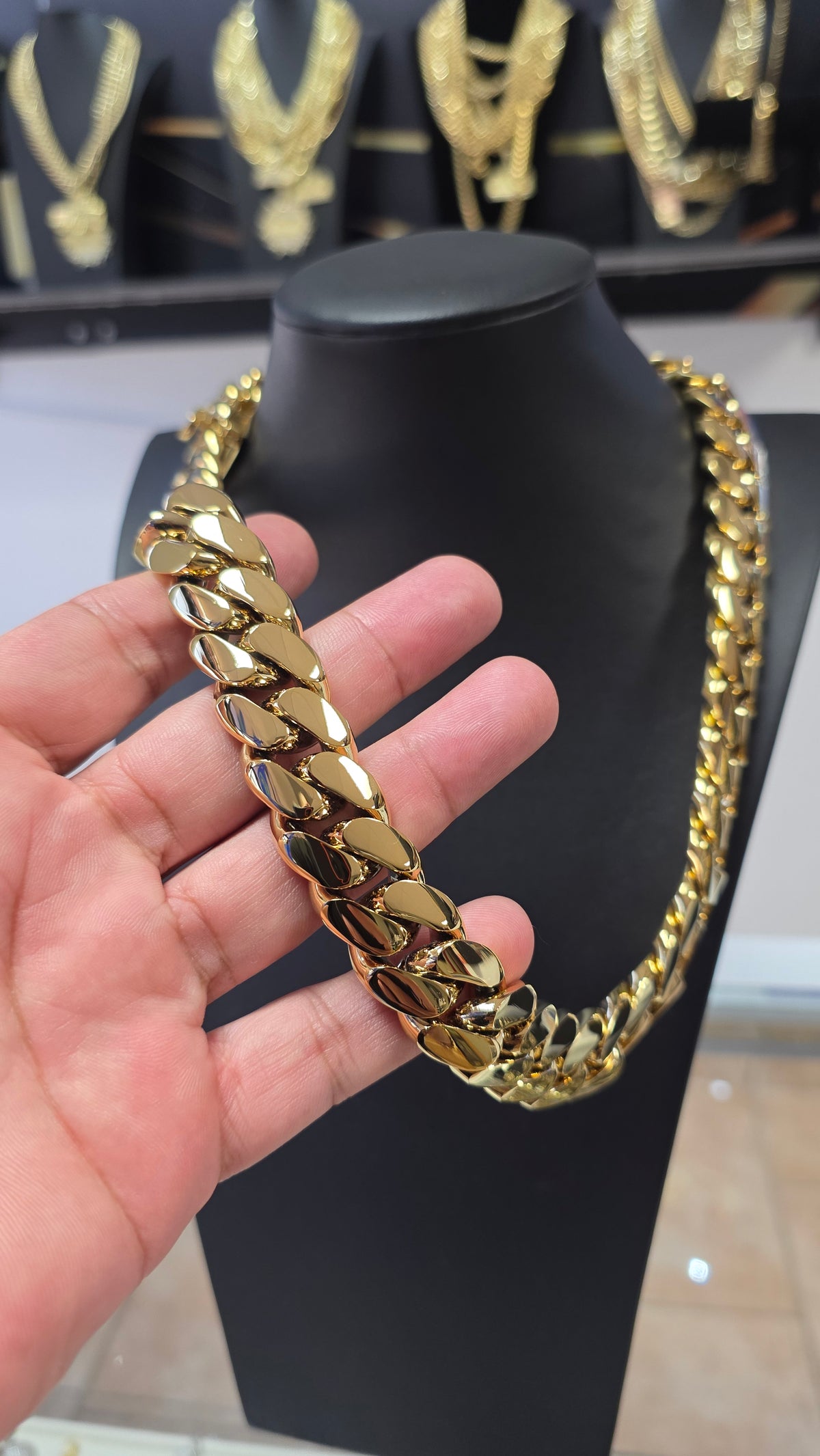 Nuevo PVD Premium Xtreme     Set 20MM Cubana Miami     Hechas a Mano (Eslabón Pegado)