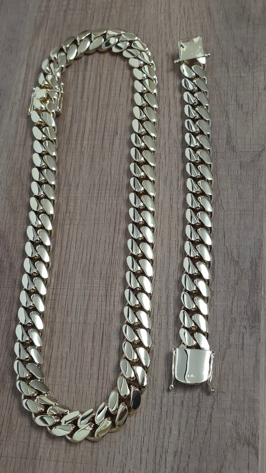 Miami Cuban 18MM                  PVD PREMIUM Hechas a Mano  (Eslabón Pegado)