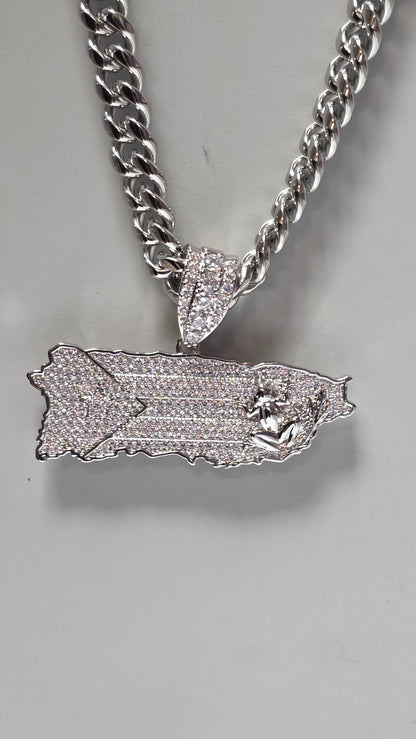 Bello Charm de Puerto Rico  Stainless Steel (Plateado)