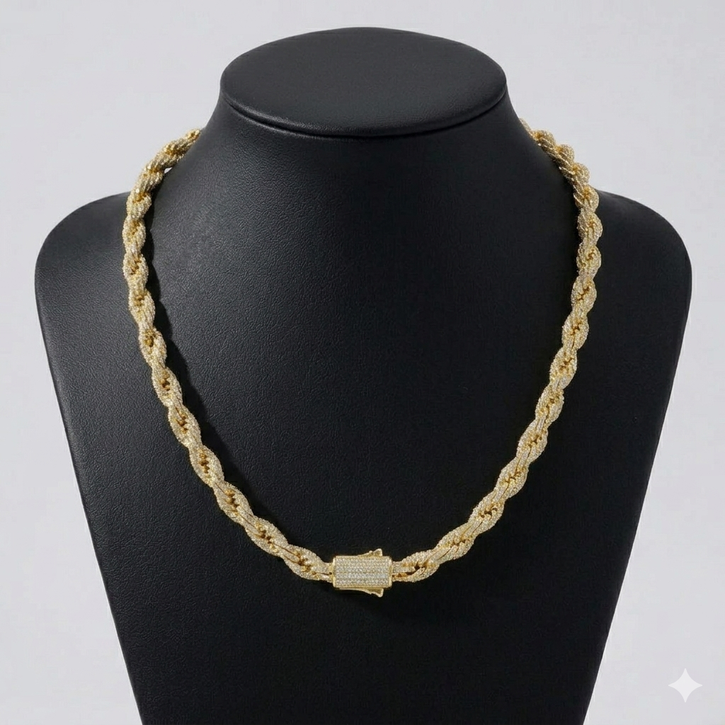 Set Ice Rope Chain 8mm