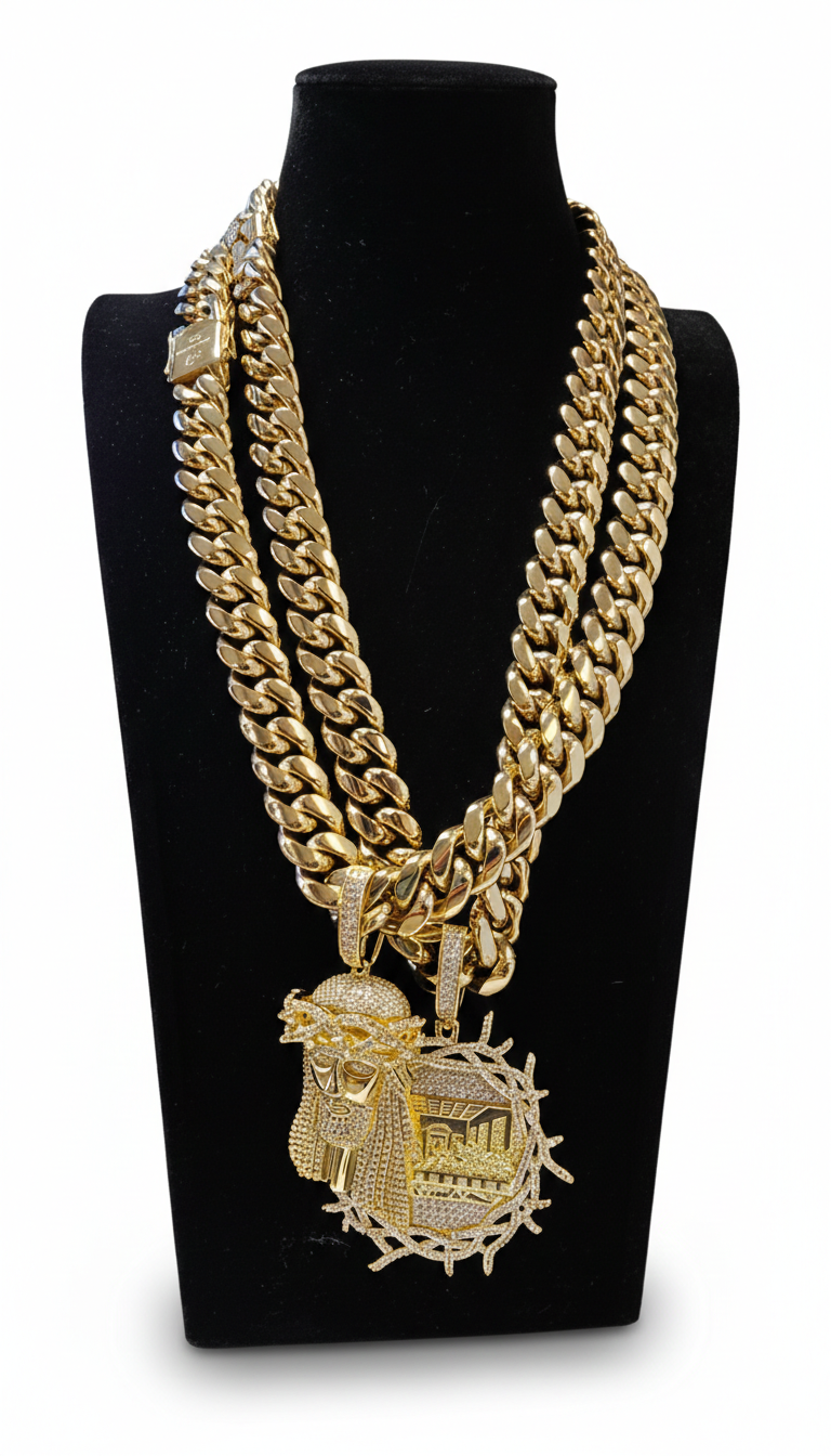 Cubana 16mm PVD Stainless Steel  + Charm                                (1 Año de Garantía)