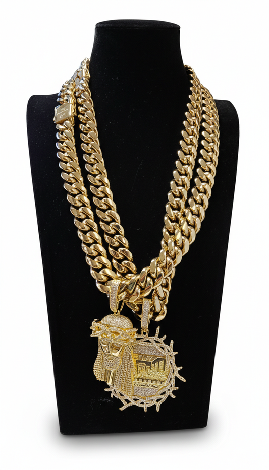 Cubana 16mm PVD Stainless Steel  + Charm                                (1 Año de Garantía)