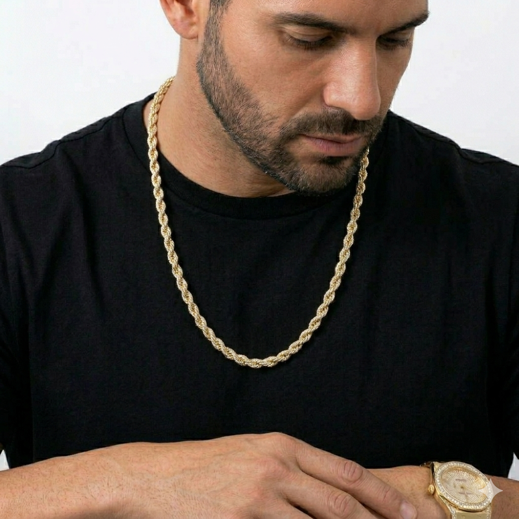 Set Ice Rope Chain 8mm