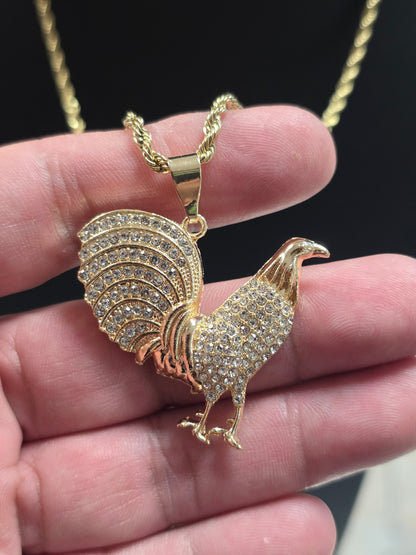 Soga 3mm PVD Stainless steel + Charm de Gallo