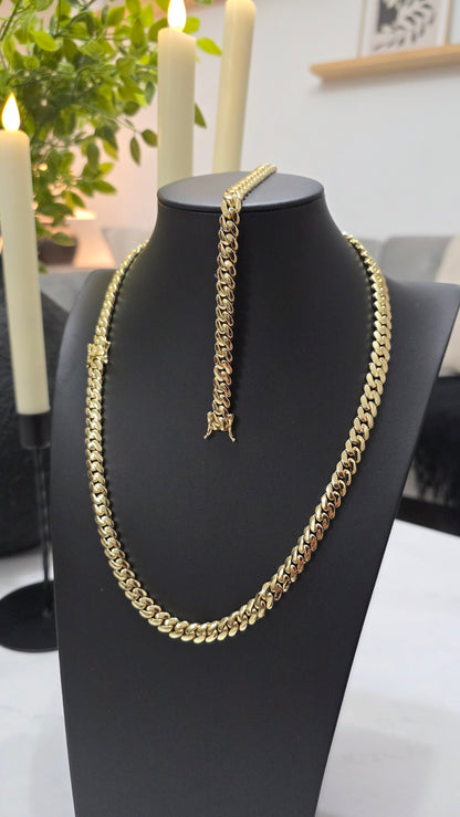 Set de 8mm  Hechas a Mano PVD Eslabón Pegado