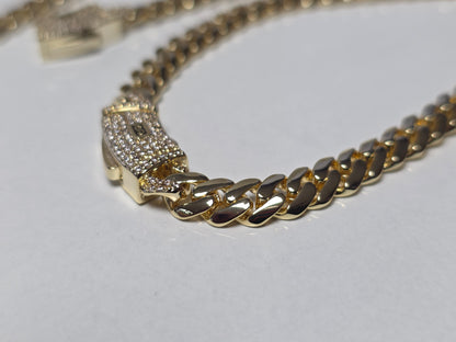 Set Miami Cuban y Brazalete 6mm(PVD) Hechas a Mano