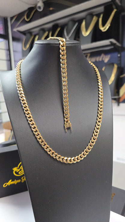 Set 8mm x 22" + Brazalete 8"  Stainless Steel PVD Premium       (2 Años de Garantía)