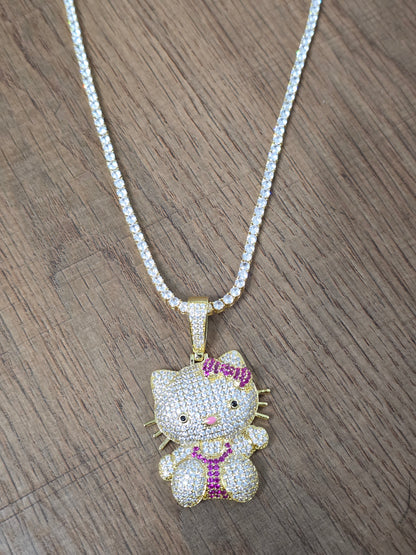 Kitty Cuban Tennis Chain PVD 💎