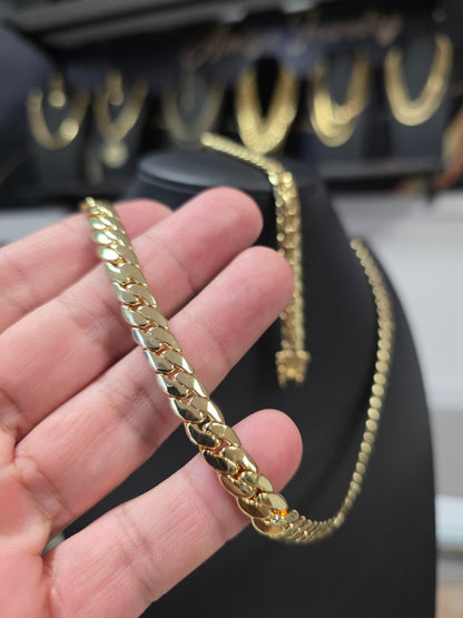 Set de 8mm  Hechas a Mano PVD Eslabón Pegado Eslabón Chato