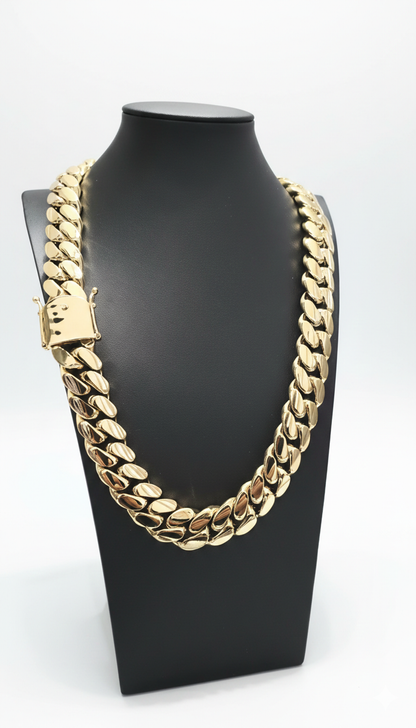 Miami Cuban 22MM (PVD PREMIUM )Hechas a Mano  (Eslabón Pegado)