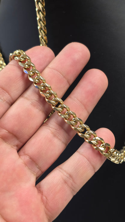 Set 8mm x 22" + Brazalete 8"  Stainless Steel PVD Premium       (2 Años de Garantía)