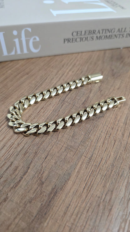 Miami Cuban 12MM                     PVD PREMIUM Plus Hechas a Mano  (Eslabón Pegado)                               1 Año de Garantía